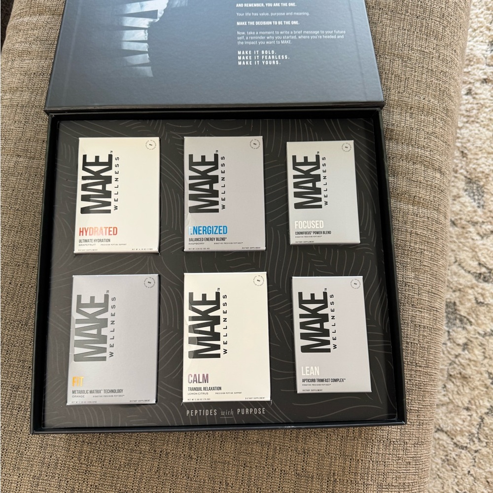 New in Black Box Make Wellness -6 boxes of Peptides- Lean, Fit, Focus and more..